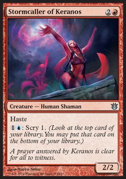 Stormcaller of Keranos⁣ - Born of the Gods⁣ (Uncommon)⁣ [112]