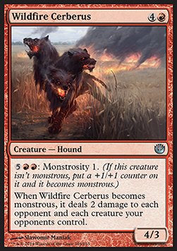 Wildfire Cerberus⁣ - Journey into Nyx⁣ (Uncommon)⁣ [116]
