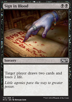 Sign in Blood⁣ - Magic 2015⁣ (Common)⁣ [114]