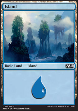 Island (V.4)⁣ - Magic 2015⁣ (Land)⁣ [257]