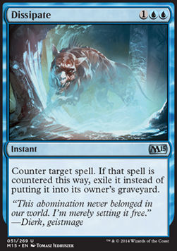 Dissipate - Magic 2015 (Uncommon) [M15-51]