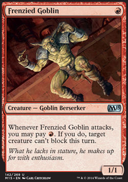 Frenzied Goblin⁣ - Magic 2015⁣ (Uncommon)⁣ [142]