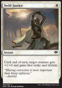 Swift Justice - Duel Decks: Speed vs. Cunning (Common) [DDN-62]