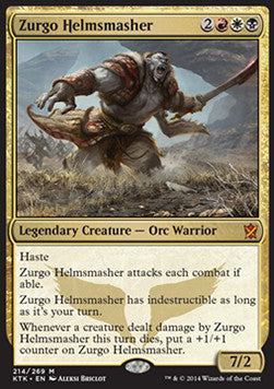 Zurgo Helmsmasher⁣ - Khans of Tarkir⁣ (Mythic)⁣ [214]
