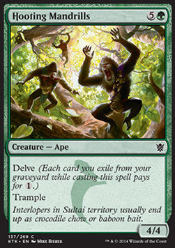 Hooting Mandrills⁣ - Khans of Tarkir⁣ (Common)⁣ [137]