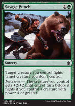 Savage Punch⁣ - Khans of Tarkir⁣ (Common)⁣ [147]