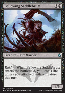 Bellowing Saddlebrute⁣ - Khans of Tarkir⁣ (Uncommon)⁣ [64]