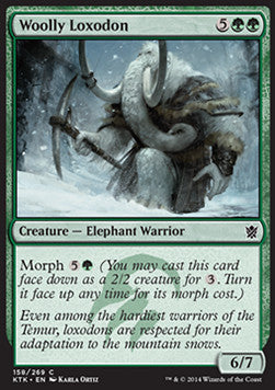 Woolly Loxodon⁣ - Khans of Tarkir⁣ (Common)⁣ [158]