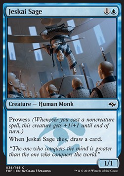 Jeskai Sage⁣ - Fate Reforged⁣ (Common)⁣ [38]