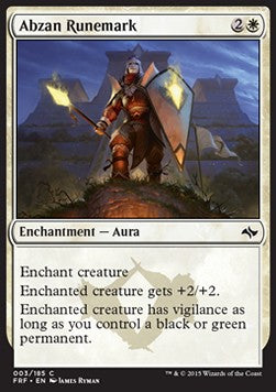 Abzan Runemark⁣ - Fate Reforged⁣ (Common)⁣ [3]