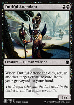 Dutiful Attendant⁣ - Dragons of Tarkir⁣ (Common)⁣ [99]