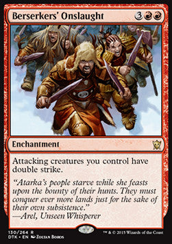 Berserkers' Onslaught⁣ - Dragons of Tarkir⁣ (Rare)⁣ [130]