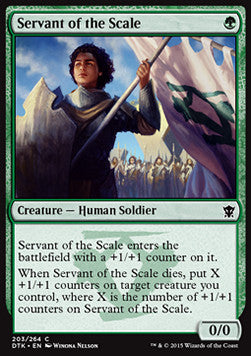 Servant of the Scale⁣ - Dragons of Tarkir⁣ (Common)⁣ [203]