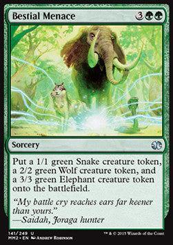 Bestial Menace⁣ - Modern Masters 2015⁣ (Uncommon)⁣ [141]