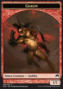 Goblin Token (Red 1/1)⁣ - Magic Origins⁣ (Token)⁣ [T06]