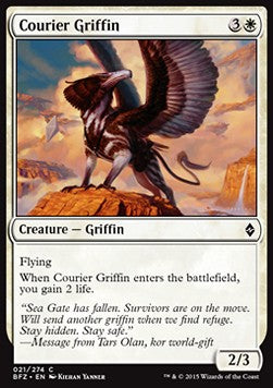 Courier Griffin⁣ - Battle for Zendikar⁣ (Common)⁣ [21]
