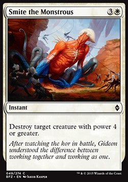 Smite the Monstrous - Battle for Zendikar (Common) [BFZ-49]