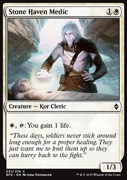 Stone Haven Medic⁣ - Battle for Zendikar⁣ (Common)⁣ [51]