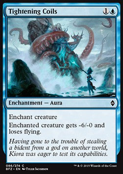 Tightening Coils⁣ - Battle for Zendikar⁣ (Common)⁣ [86]