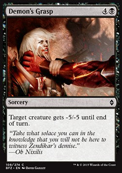 Demon's Grasp⁣ - Battle for Zendikar⁣ (Common)⁣ [108]
