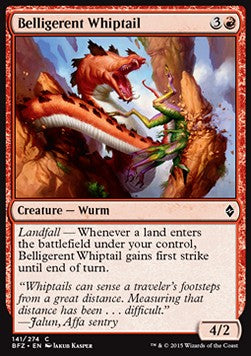 Belligerent Whiptail⁣ - Battle for Zendikar⁣ (Common)⁣ [141]