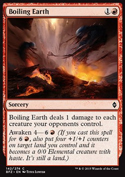 Boiling Earth⁣ - Battle for Zendikar⁣ (Common)⁣ [142]
