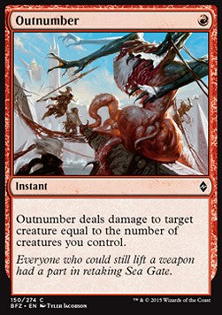 Outnumber⁣ - Battle for Zendikar⁣ (Common)⁣ [150]