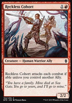 Reckless Cohort⁣ - Battle for Zendikar⁣ (Common)⁣ [152]