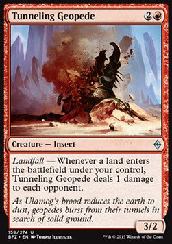 Tunneling Geopede⁣ - Battle for Zendikar⁣ (Uncommon)⁣ [158]