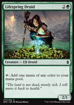 Lifespring Druid⁣ - Battle for Zendikar⁣ (Common)⁣ [177]