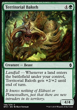 Territorial Baloth⁣ - Battle for Zendikar⁣ (Common)⁣ [196]