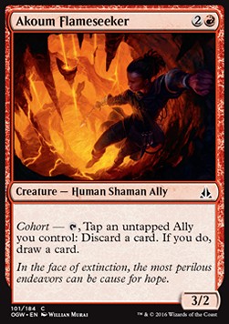 Akoum Flameseeker⁣ - Oath of the Gatewatch⁣ (Common)⁣ [101]
