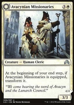 Avacynian Missionaries / Lunarch Inquisitors⁣ - Shadows over Innistrad⁣ (Uncommon)⁣ [6]