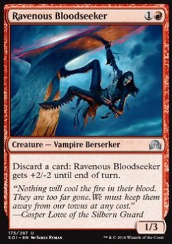 Ravenous Bloodseeker⁣ - Shadows over Innistrad⁣ (Uncommon)⁣ [175]