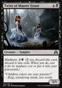 Twins of Maurer Estate⁣ - Shadows over Innistrad⁣ (Common)⁣ [142]