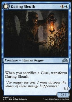 Daring Sleuth / Bearer of Overwhelming Truths⁣ - Shadows over Innistrad⁣ (Uncommon)⁣ [54]