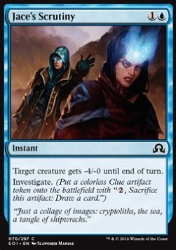 Jace's Scrutiny⁣ - Shadows over Innistrad⁣ (Common)⁣ [70]