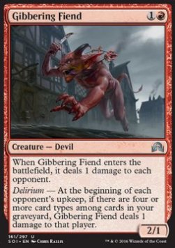 Gibbering Fiend⁣ - Shadows over Innistrad⁣ (Uncommon)⁣ [161]