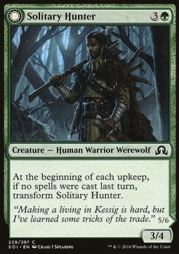 Solitary Hunter / One of the Pack⁣ - Shadows over Innistrad⁣ (Common)⁣ [229]