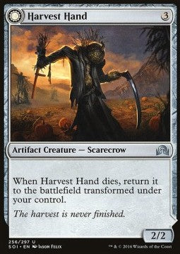 Harvest Hand / Scrounged Scythe⁣ - Shadows over Innistrad⁣ (Uncommon)⁣ [256]