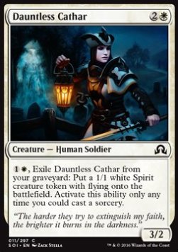Dauntless Cathar⁣ - Shadows over Innistrad⁣ (Common)⁣ [11]