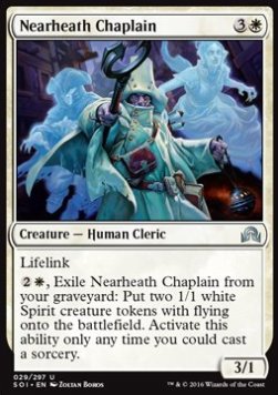 Nearheath Chaplain⁣ - Shadows over Innistrad⁣ (Uncommon)⁣ [29]