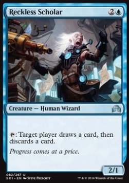 Reckless Scholar⁣ - Shadows over Innistrad⁣ (Uncommon)⁣ [82]