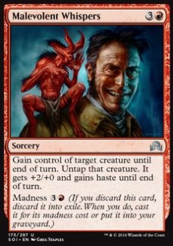 Malevolent Whispers⁣ - Shadows over Innistrad⁣ (Uncommon)⁣ [173]