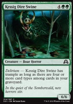 Kessig Dire Swine⁣ - Shadows over Innistrad⁣ (Common)⁣ [214]