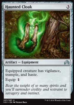 Haunted Cloak⁣ - Shadows over Innistrad⁣ (Uncommon)⁣ [257]