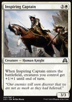 Inspiring Captain⁣ - Shadows over Innistrad⁣ (Common)⁣ [25]