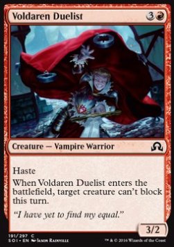 Voldaren Duelist⁣ - Shadows over Innistrad⁣ (Common)⁣ [191]