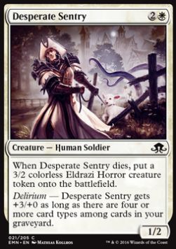 Desperate Sentry - Eldritch Moon (Common) [EMN-21]