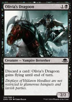 Olivia's Dragoon⁣ - Eldritch Moon⁣ (Common)⁣ [100]
